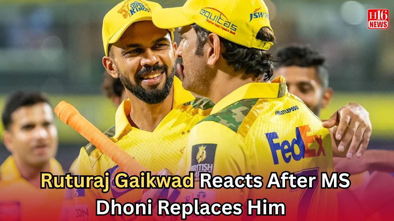 Ruturaj Gaikwad Reacts After MS Dhoni Replaces Him