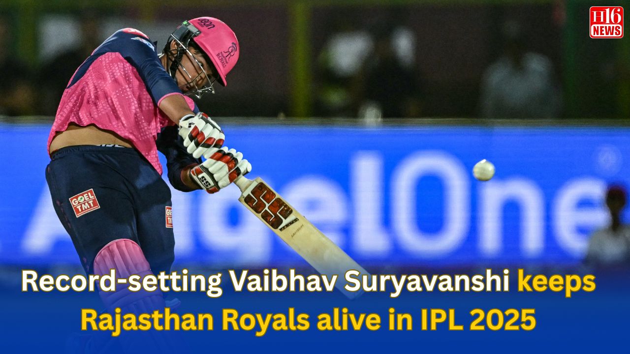 Record-setting Vaibhav Suryavanshi keeps Rajasthan Royals alive in IPL 2025
